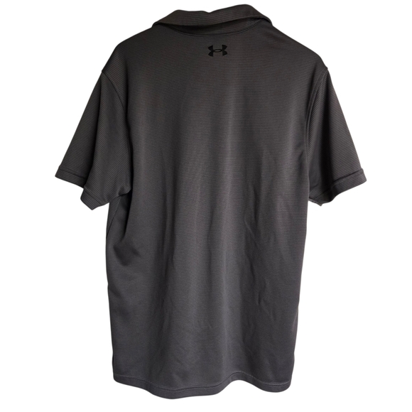 Under Armour Loose Gray Performance Polo Shirt Large - Picture 2 of 4